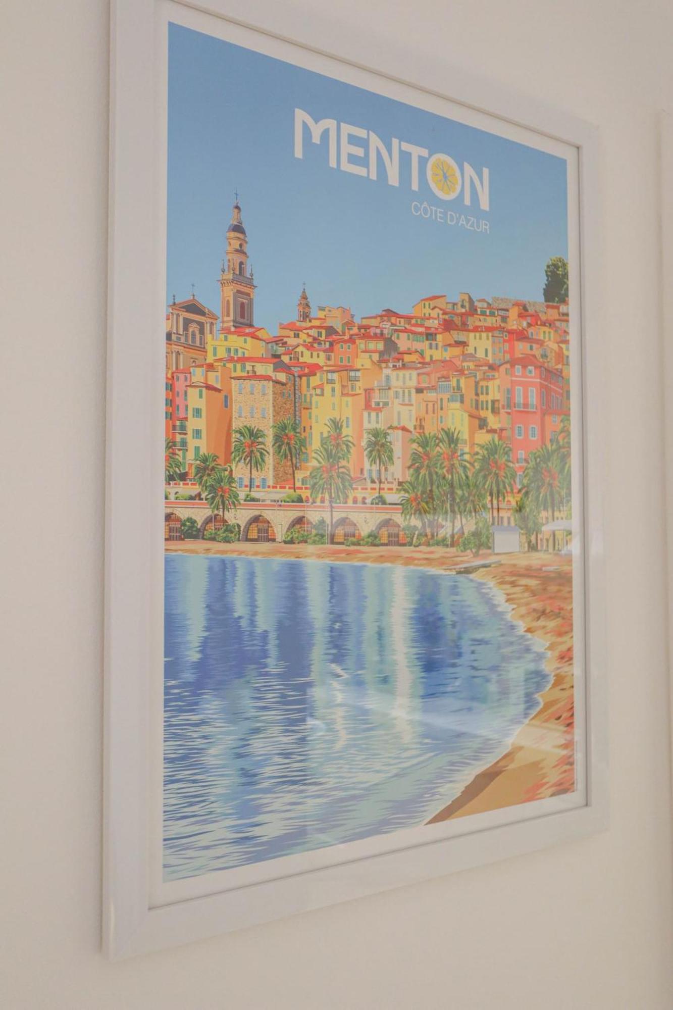 "Le Garavan Palace" Idyllique, Proche Gare Et Plage マントン エクステリア 写真